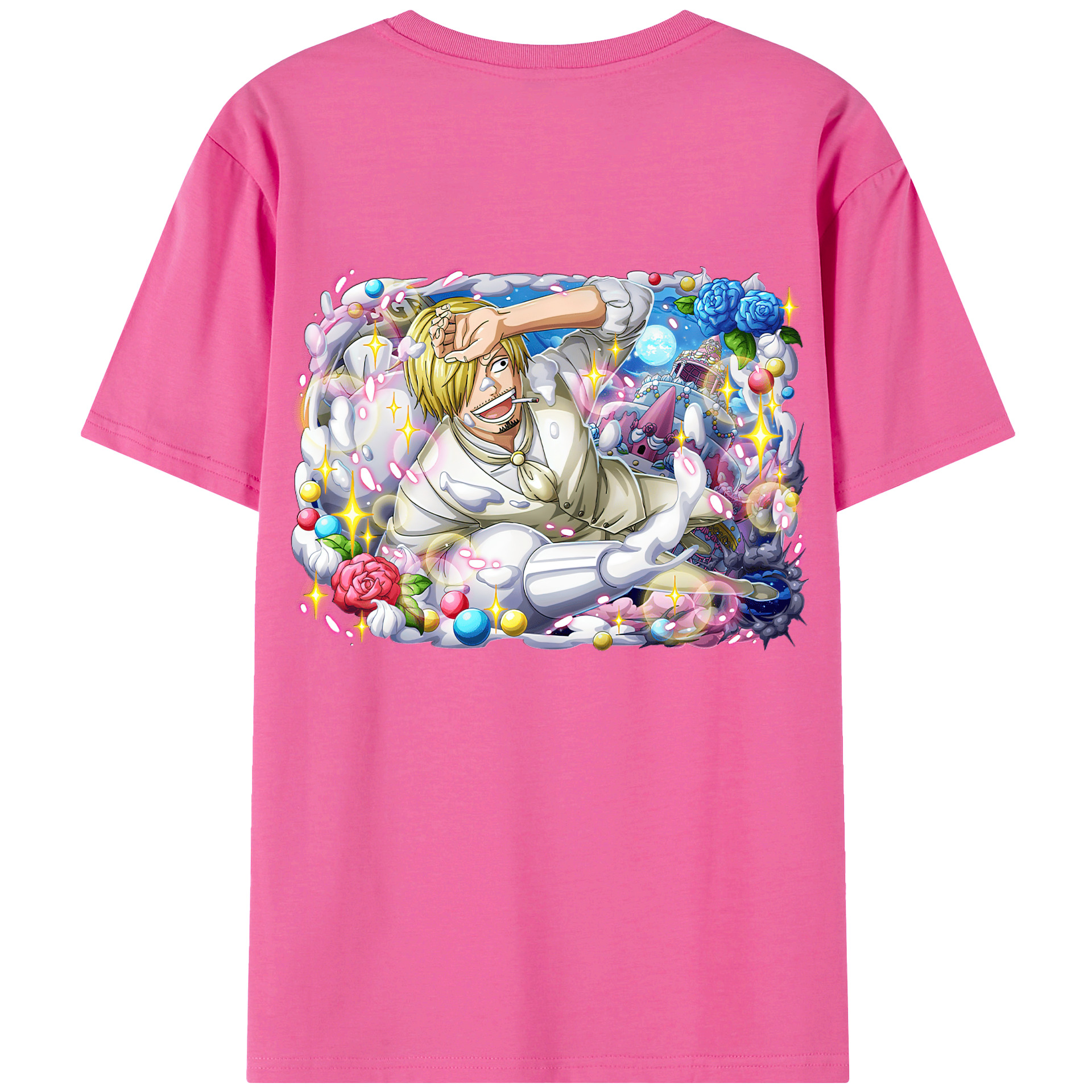 （画像用） ワンピース サンジ ONE PIECE Sanji レディース半袖Tシャツ(バックプリント)